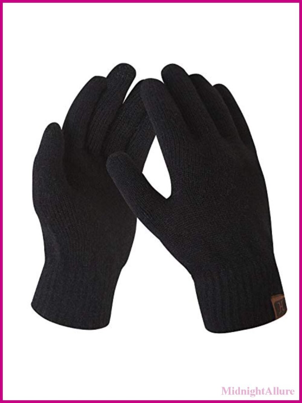 Women's Touchscreen Knit Fleece Lined Winter Gloves Warm Wool